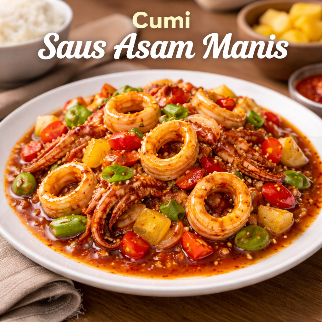 Cumi saus asam manis Mang Engking